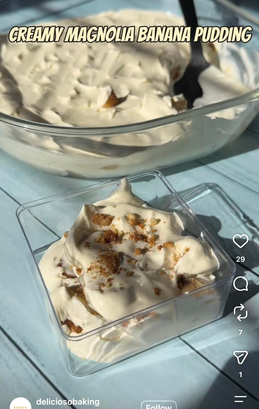 CREAMY MAGNOLIA BANANA PUDDING